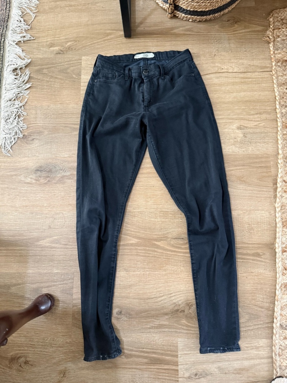 Topshop Women’s Leigh Black Moto Jeans